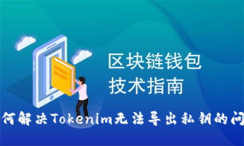 如何解决Tokenim无法导出私钥的问题